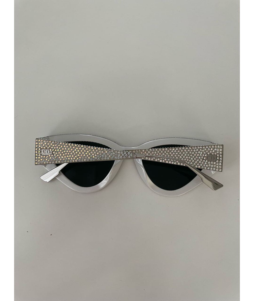 CHRISTIAN DIOR PRE-OWNED Белые пластиковые солнцезащитные очки, фото 7