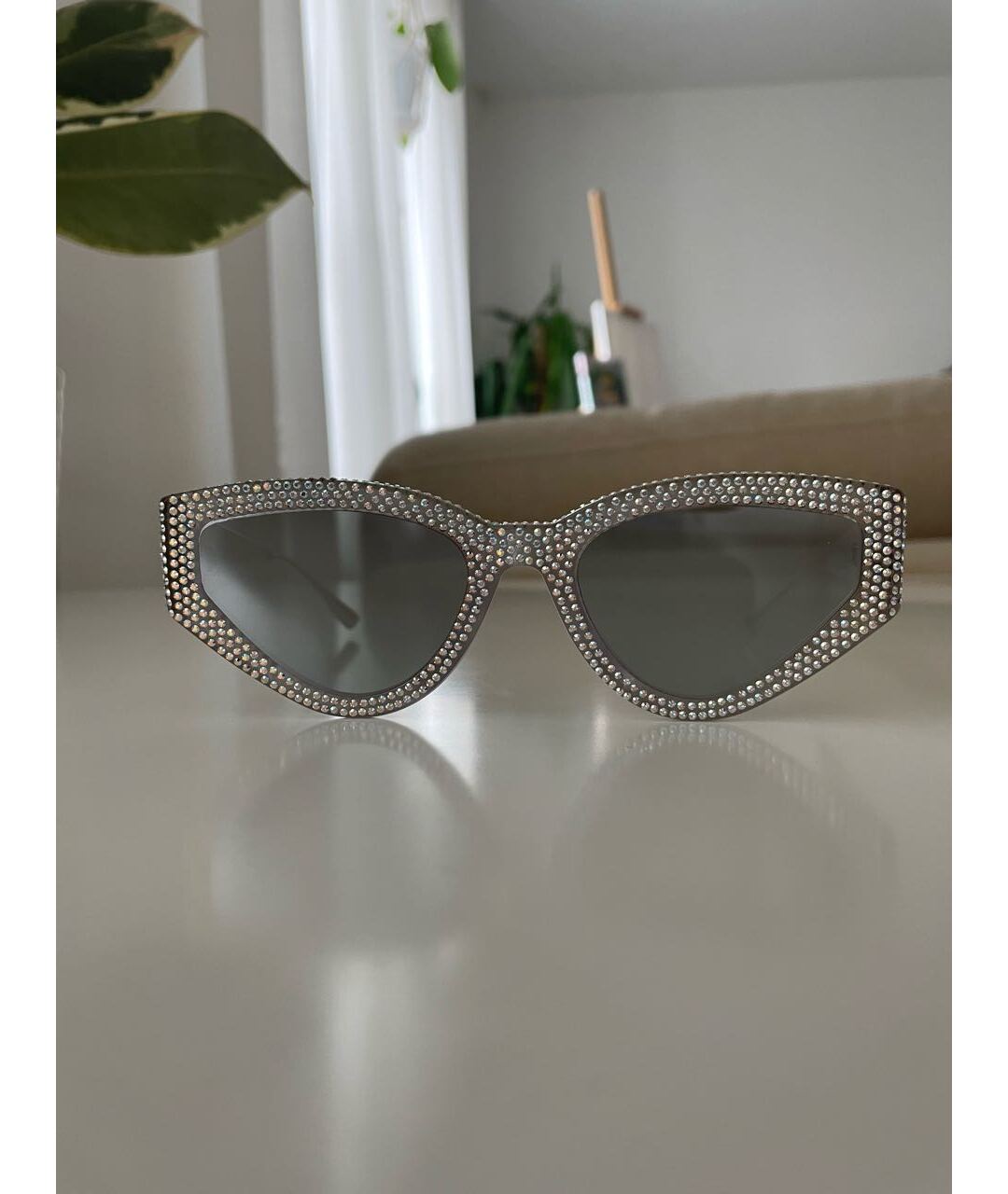 CHRISTIAN DIOR PRE-OWNED Белые пластиковые солнцезащитные очки, фото 9