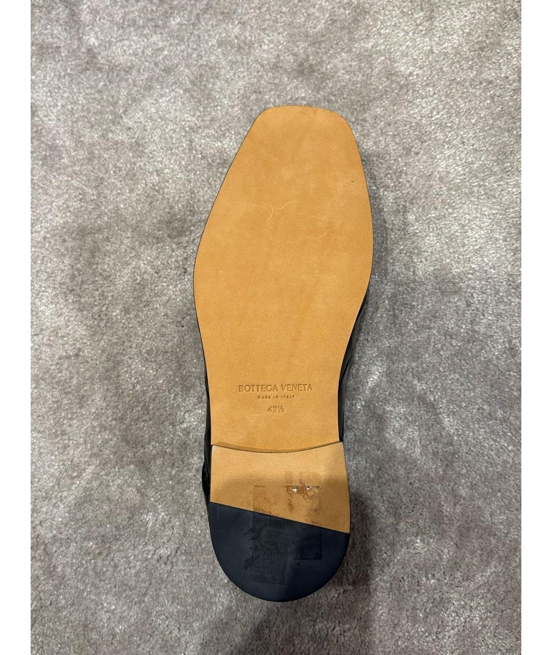 BOTTEGA VENETA Черные кожаные лоферы, фото 5