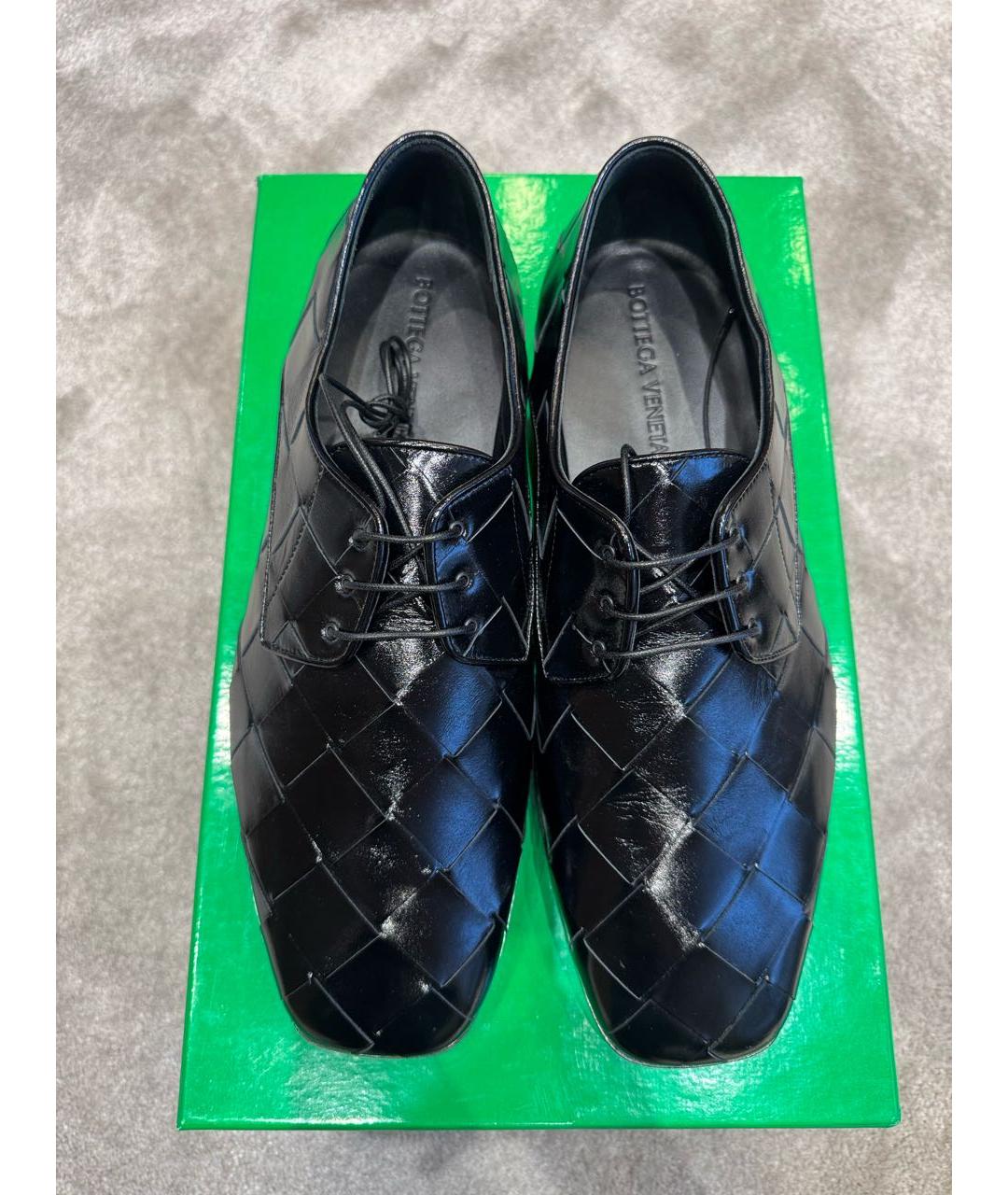 BOTTEGA VENETA Черные кожаные лоферы, фото 3