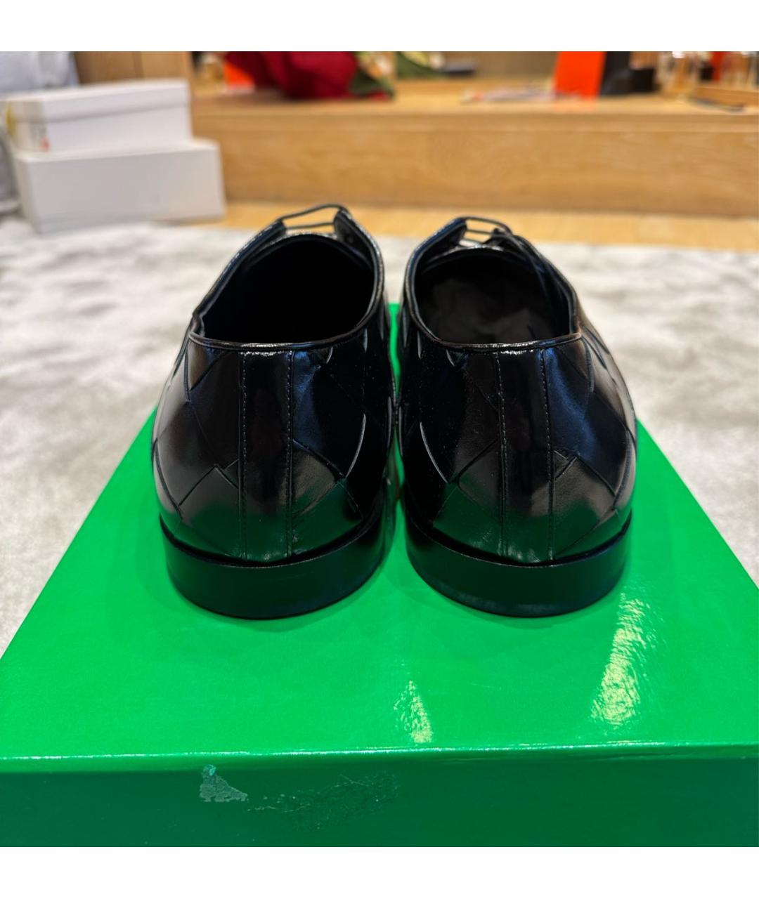 BOTTEGA VENETA Черные кожаные лоферы, фото 4
