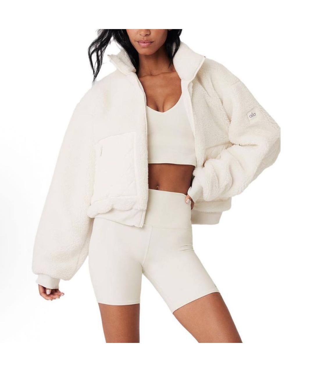 ALO YOGA Белая куртка, фото 2