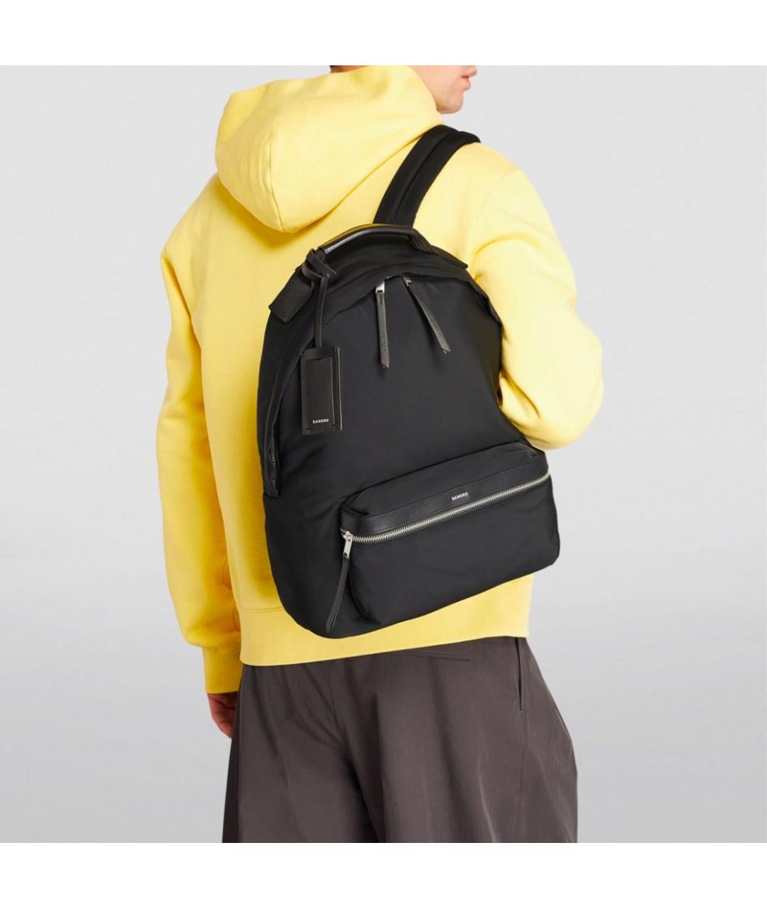 SANDRO Черный тканевый рюкзак, фото 2