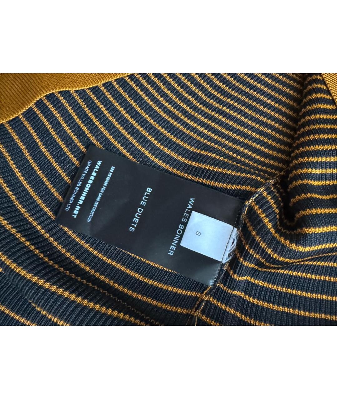 WALES BONNER Оранжевый вискозный кардиган, фото 7