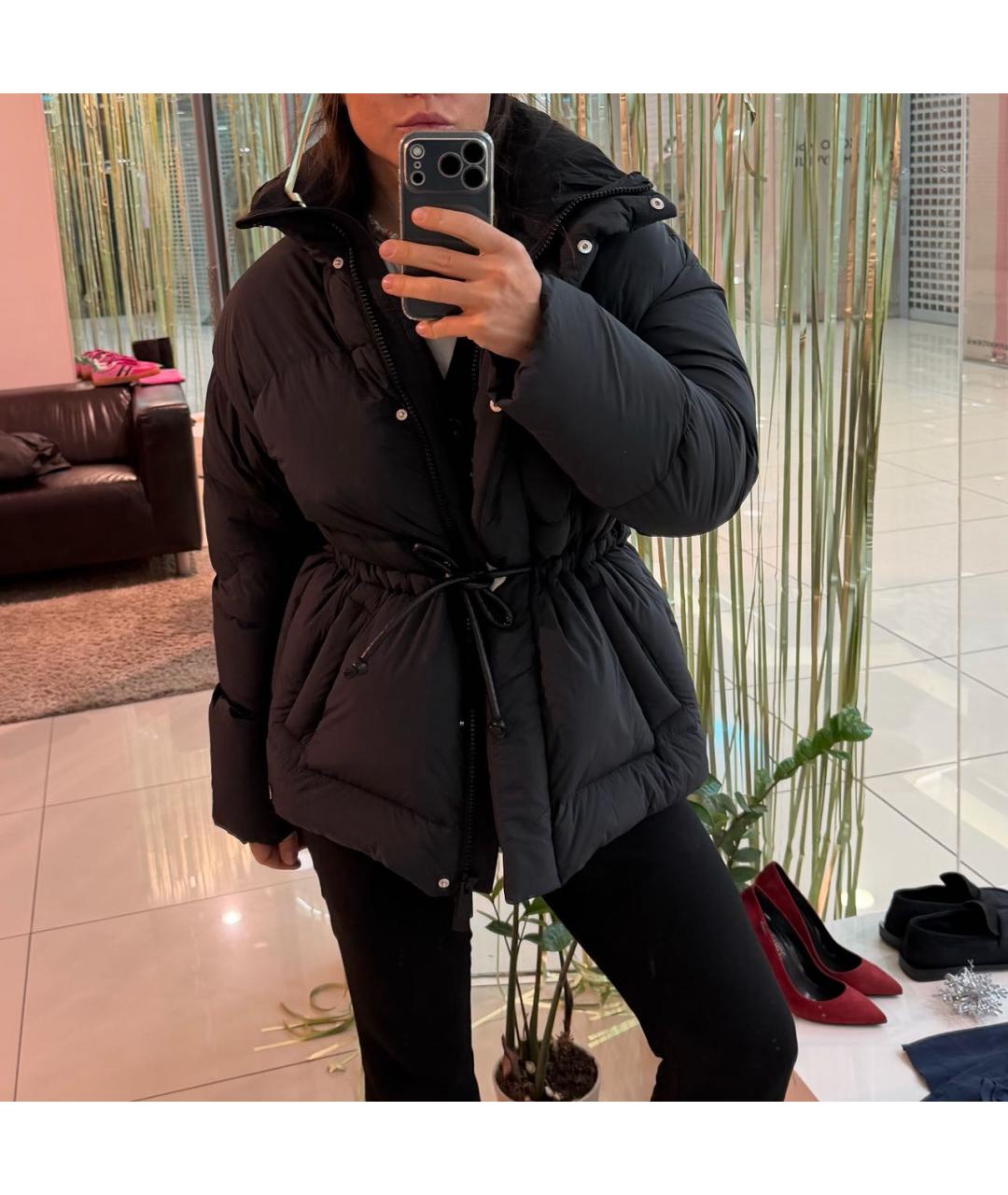 BACON Черный полиамидовый пуховик, фото 4