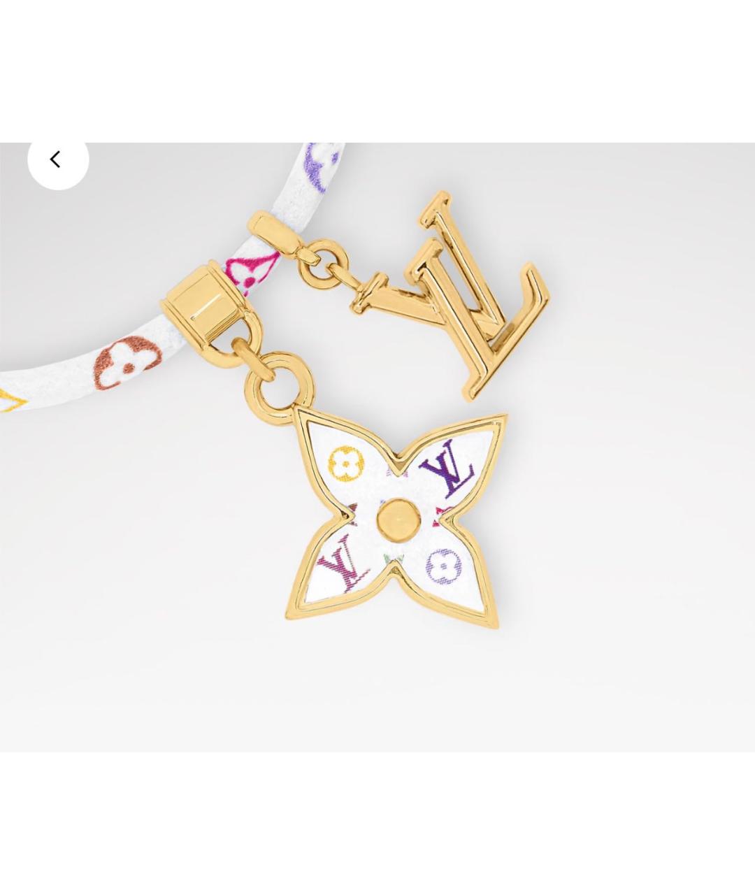 LOUIS VUITTON Белый латунный браслет, фото 2