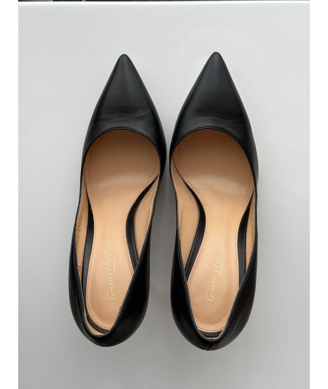 GIANVITO ROSSI Черные кожаные туфли, фото 3