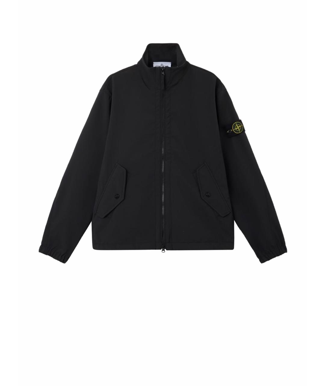 STONE ISLAND Черная полиэстеровая куртка, фото 1