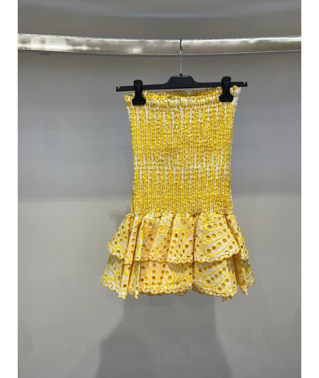 CHARO RUIZ Желтое повседневное платье, фото 2