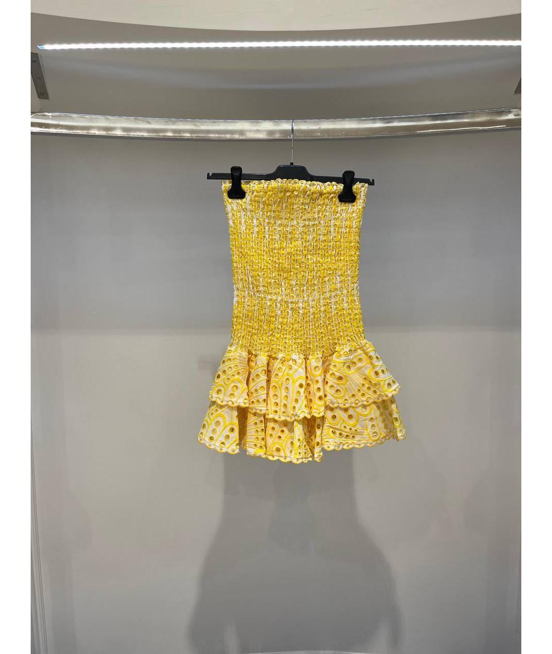 CHARO RUIZ Желтое повседневное платье, фото 3