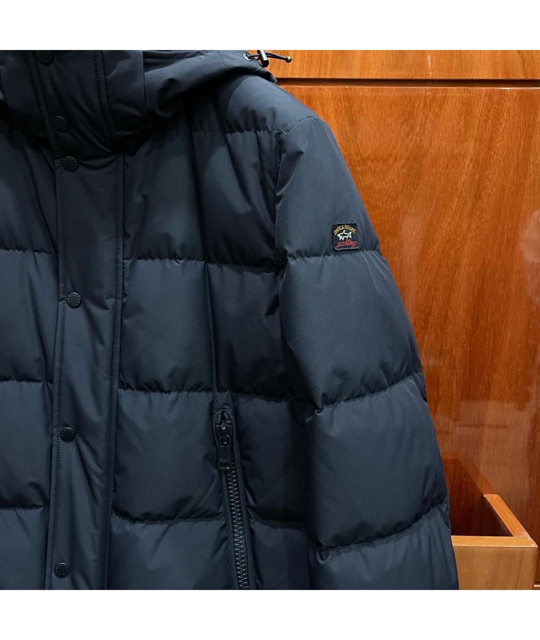 PAUL & SHARK Темно-синий полиэстеровый пуховик, фото 5