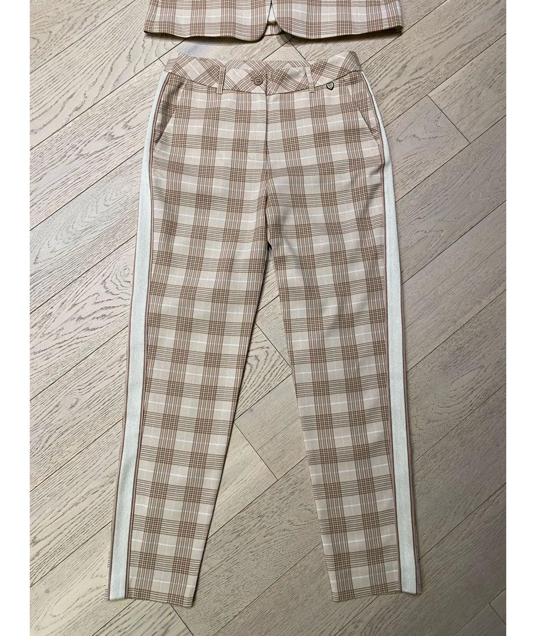 TWIN-SET Бежевый шерстяной костюм с брюками, фото 5