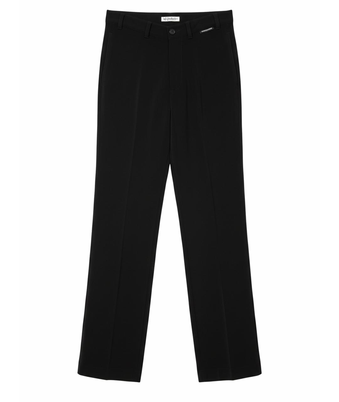 BALENCIAGA Черные хлопковые брюки узкие, фото 1