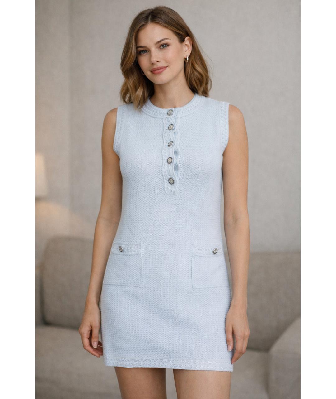 CHANEL Белое хлопковое платье, фото 6