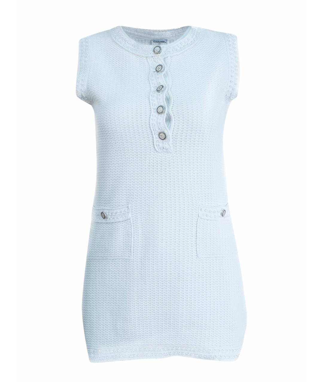 CHANEL Белое хлопковое платье, фото 1