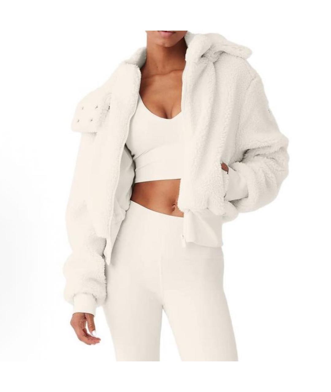 ALO YOGA Белая куртка, фото 3