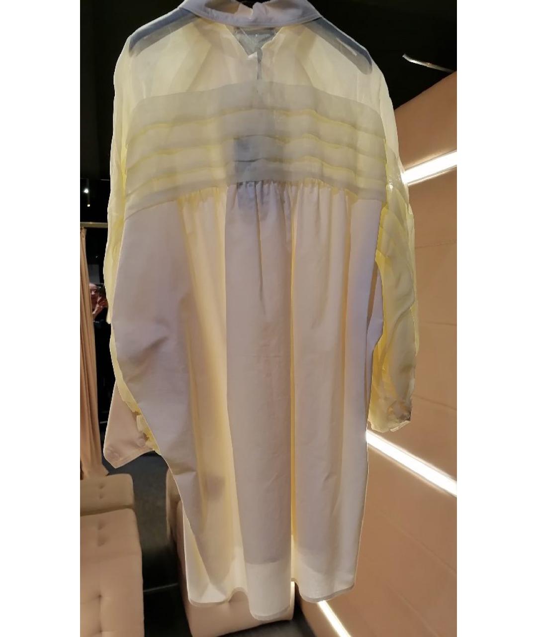 GENTRY PORTOFINO Бежевая хлопковая блузы, фото 2