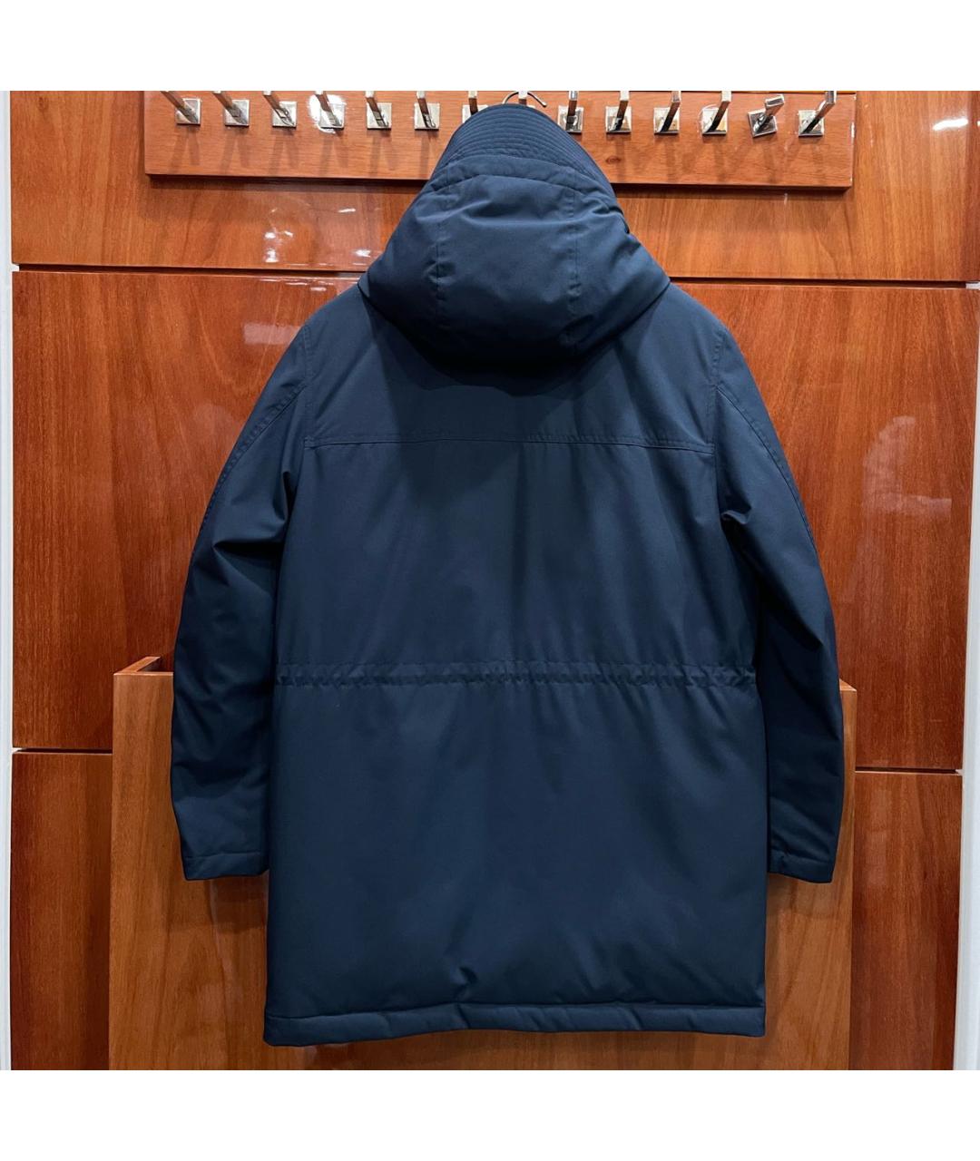 PAUL & SHARK Темно-синий полиэстеровый пуховик, фото 2