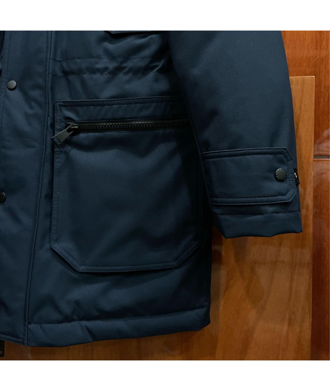 PAUL & SHARK Темно-синий полиэстеровый пуховик, фото 5