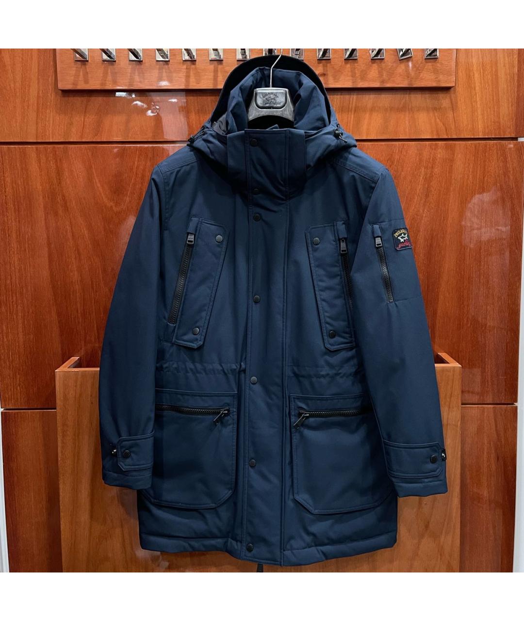 PAUL & SHARK Темно-синий полиэстеровый пуховик, фото 9