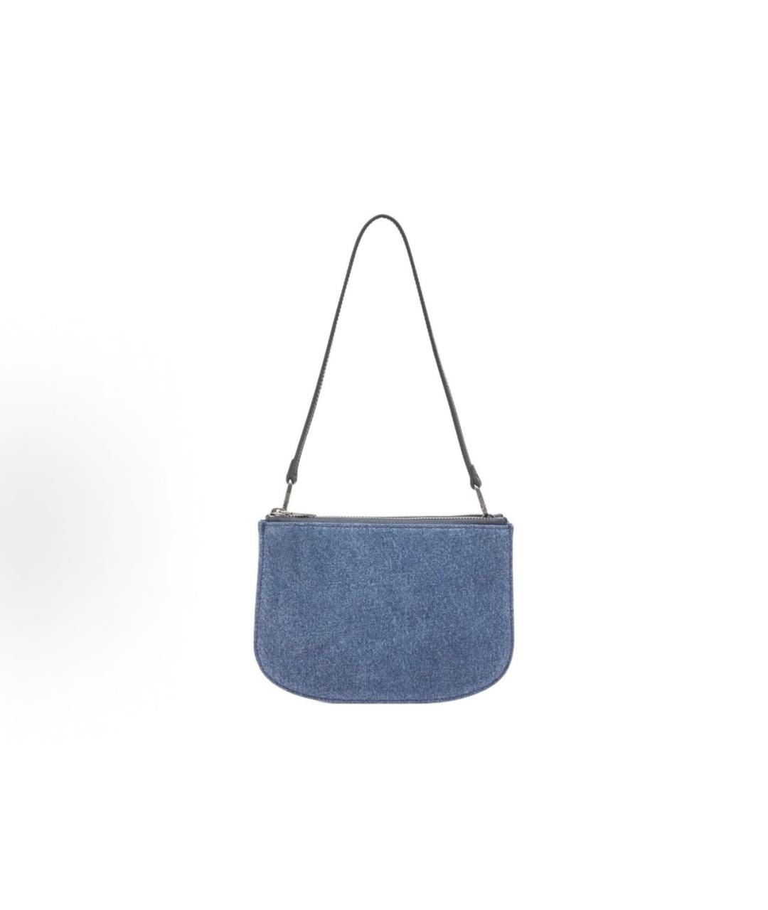 DIESEL Синяя хлопковая сумка через плечо, фото 3