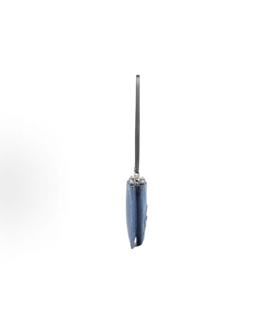 DIESEL Синяя хлопковая сумка через плечо, фото 2