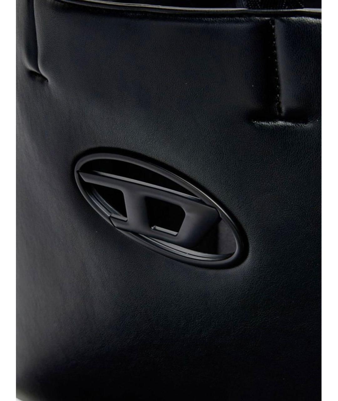 DIESEL Черная тканевая сумка тоут, фото 2