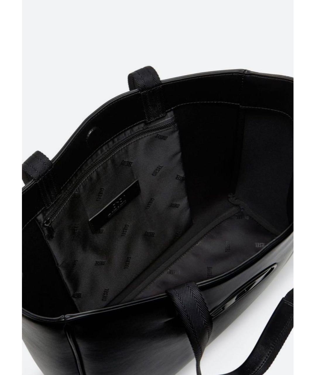 DIESEL Черная тканевая сумка тоут, фото 4