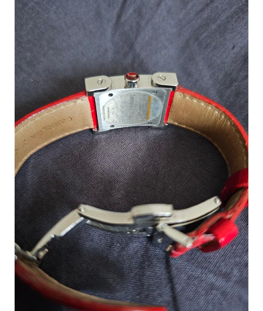 CARRERA Y CARRERA Красные металлические часы, фото 2