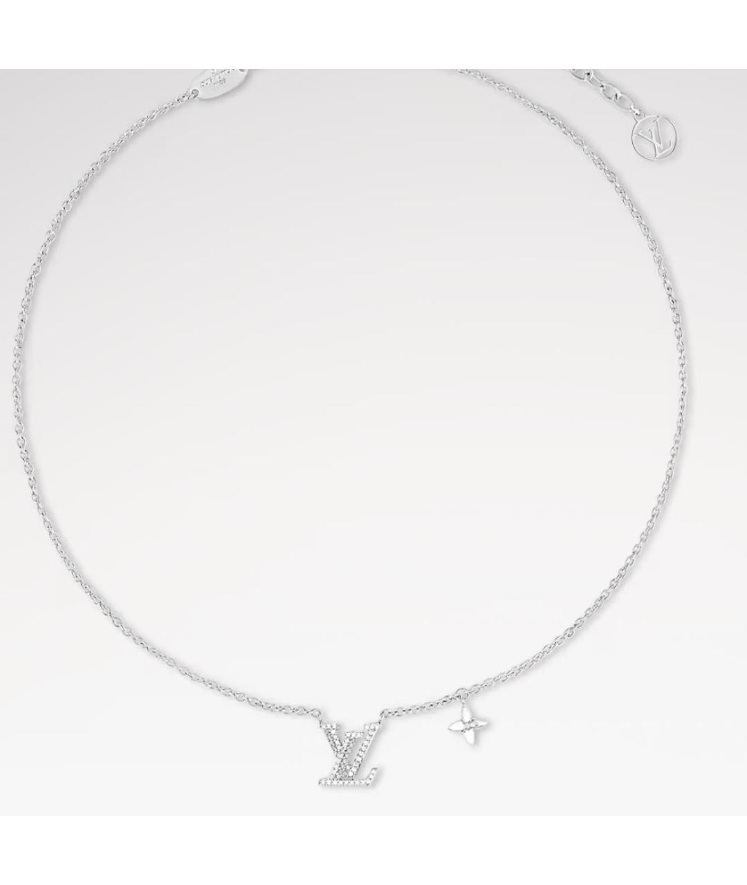 LOUIS VUITTON Серебряное колье, фото 3