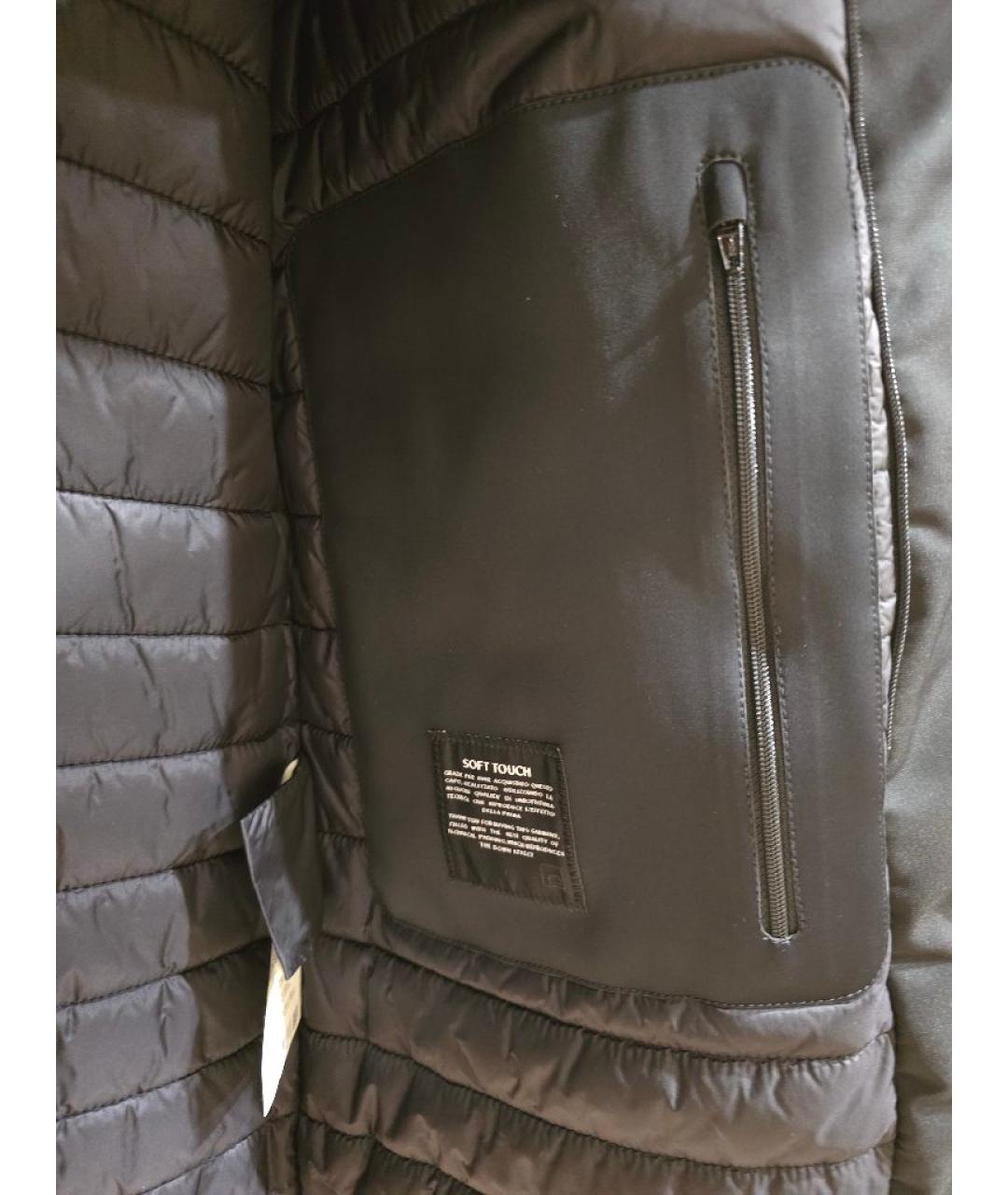 PAL ZILERI Черная полиэстеровая куртка, фото 6