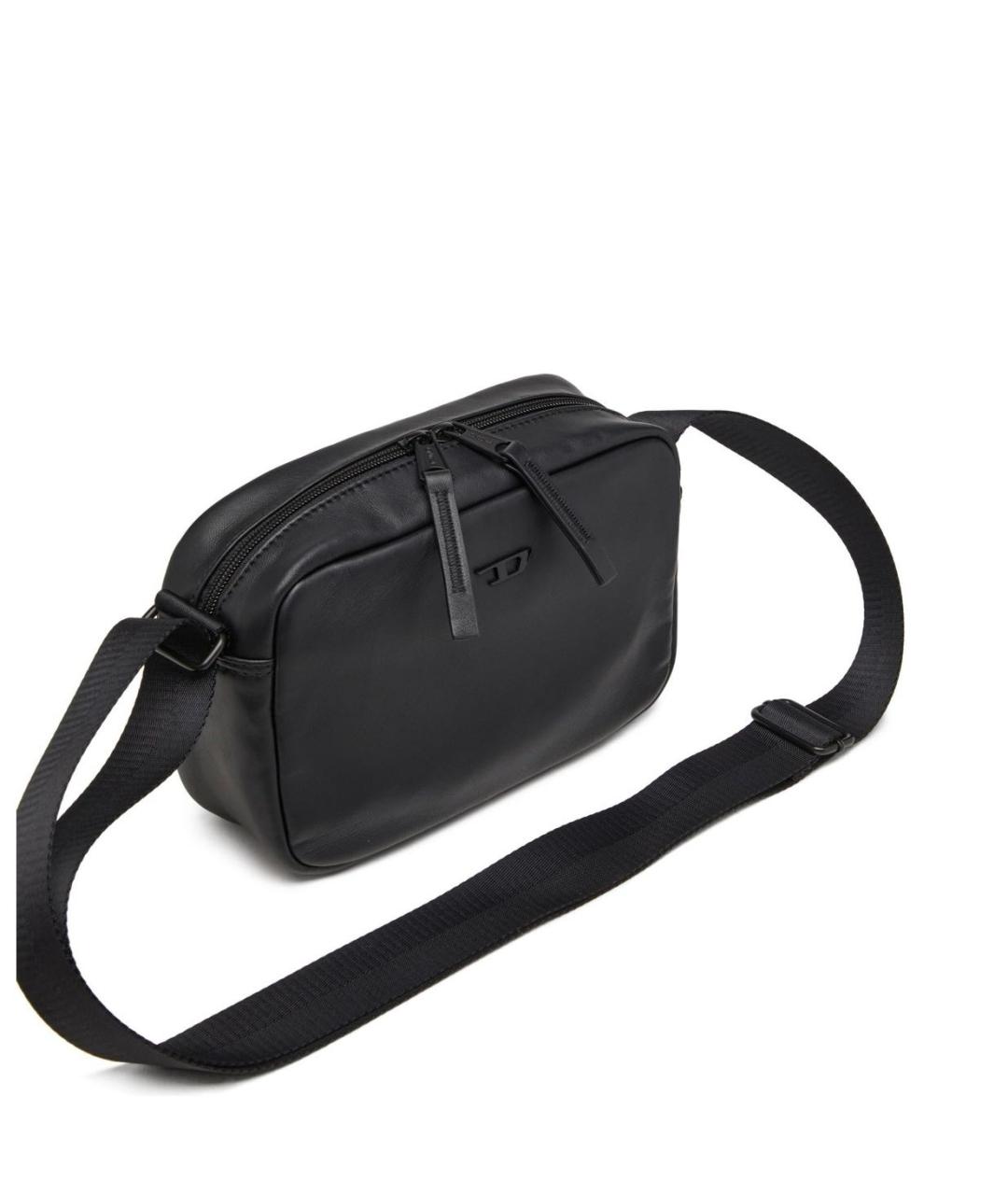 DIESEL Черная тканевая сумка на плечо, фото 5