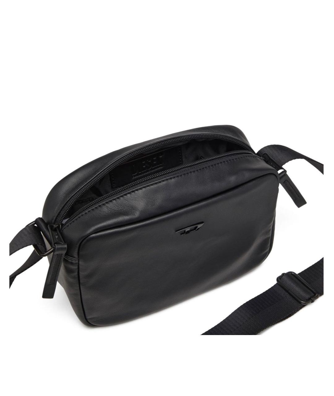 DIESEL Черная тканевая сумка на плечо, фото 3