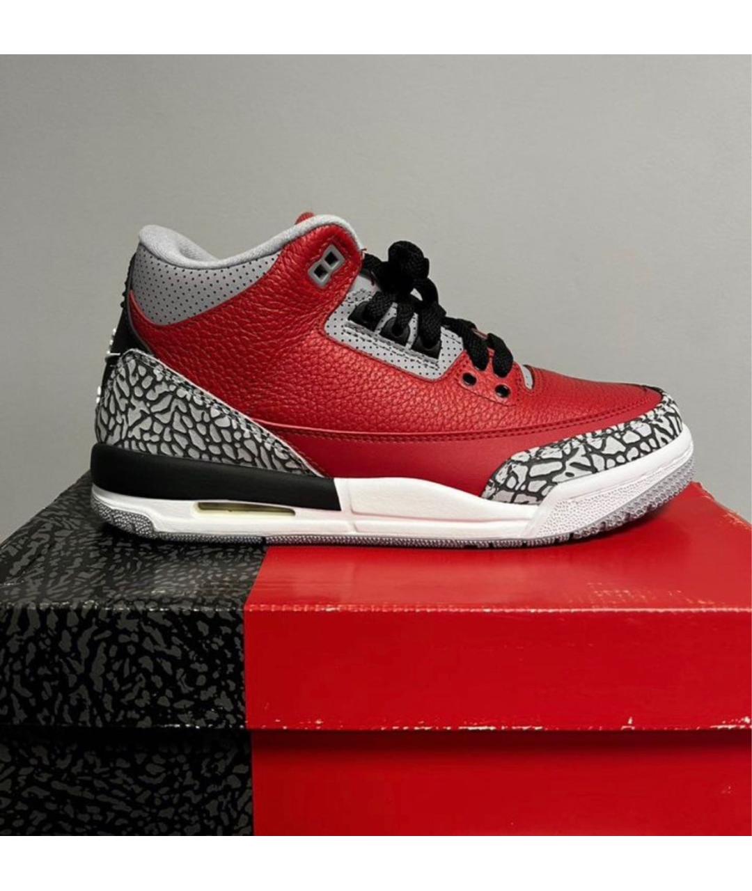 JORDAN Красные кроссовки из искусственной кожи, фото 7
