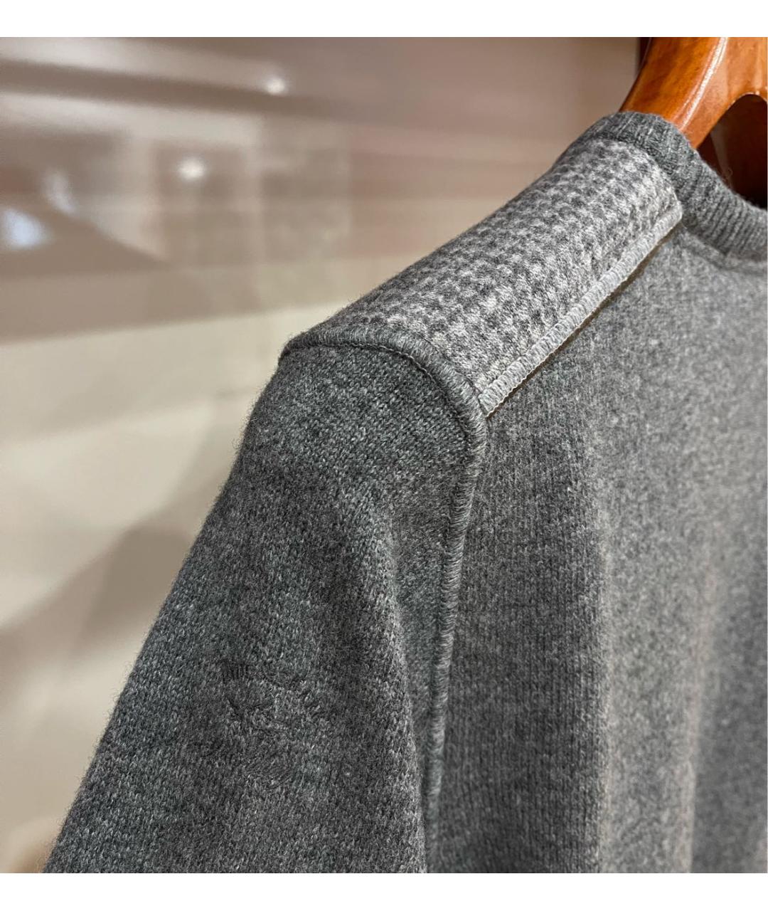 PAUL & SHARK Серый шерстяной джемпер / свитер, фото 6