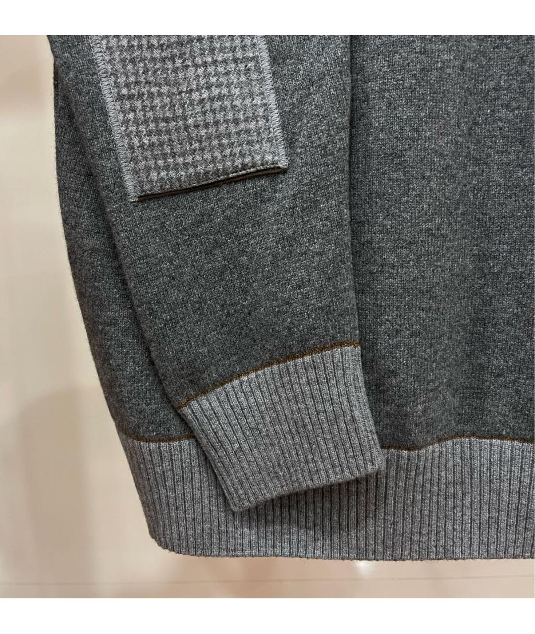 PAUL & SHARK Серый шерстяной джемпер / свитер, фото 5