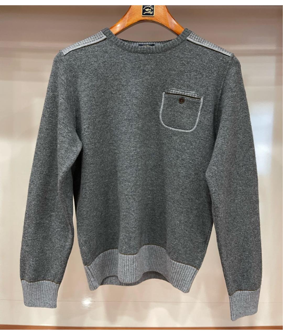 PAUL & SHARK Серый шерстяной джемпер / свитер, фото 8