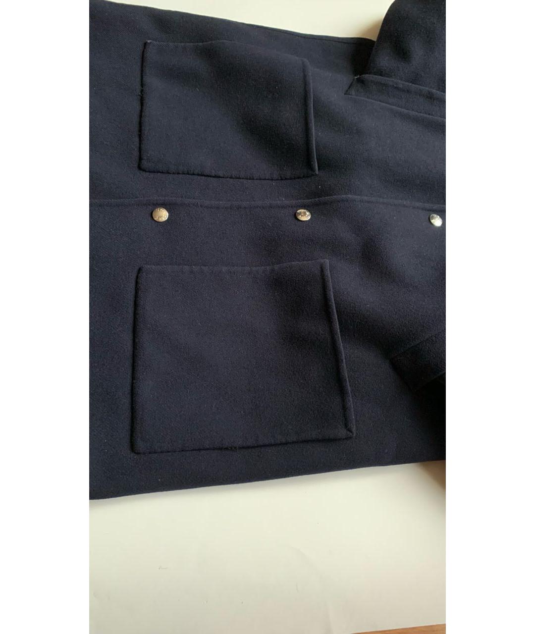 MONCLER Темно-синее кашемировое пальто, фото 6