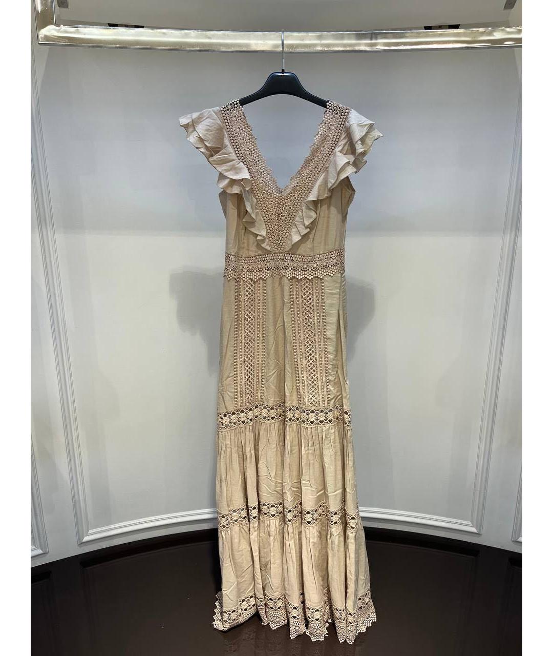 CHARO RUIZ Бежевое повседневное платье, фото 3