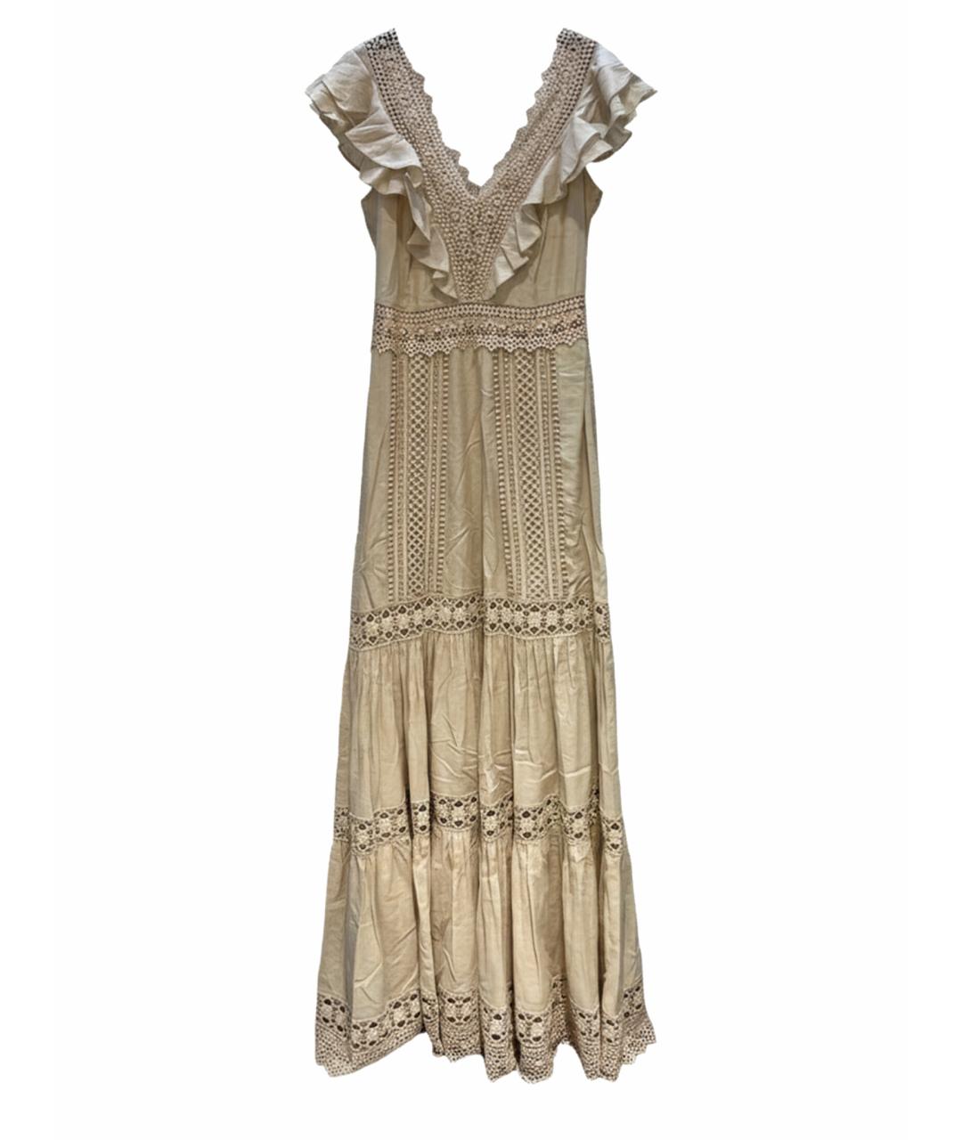 CHARO RUIZ Бежевое повседневное платье, фото 1