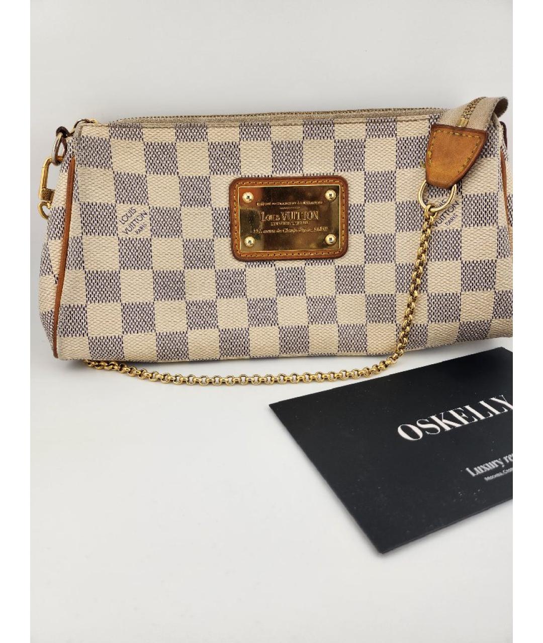 LOUIS VUITTON Белая кожаная сумка с короткими ручками, фото 2