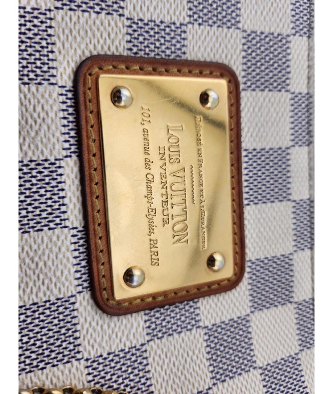 LOUIS VUITTON Белая кожаная сумка с короткими ручками, фото 7