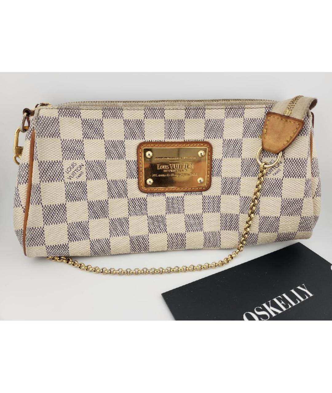 LOUIS VUITTON Белая кожаная сумка с короткими ручками, фото 8