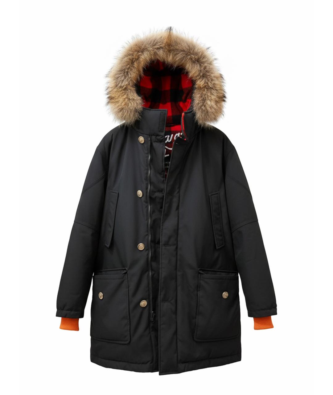 WOOLRICH Черная шерстяная куртка, фото 1