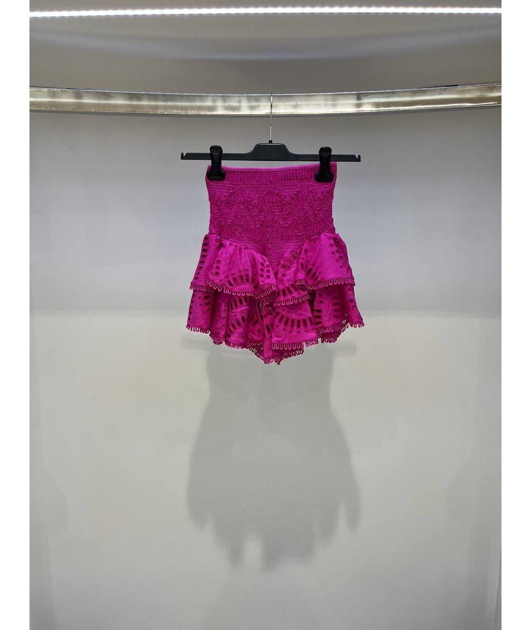CHARO RUIZ Фуксия юбка мини, фото 3