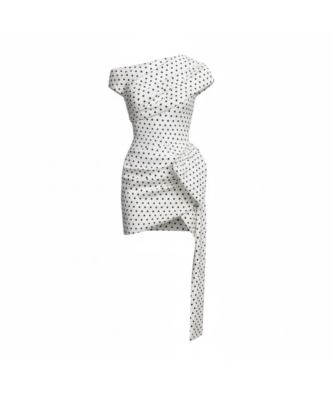 SELF-PORTRAIT Бежевое полиэстеровое коктейльное платье, фото 4