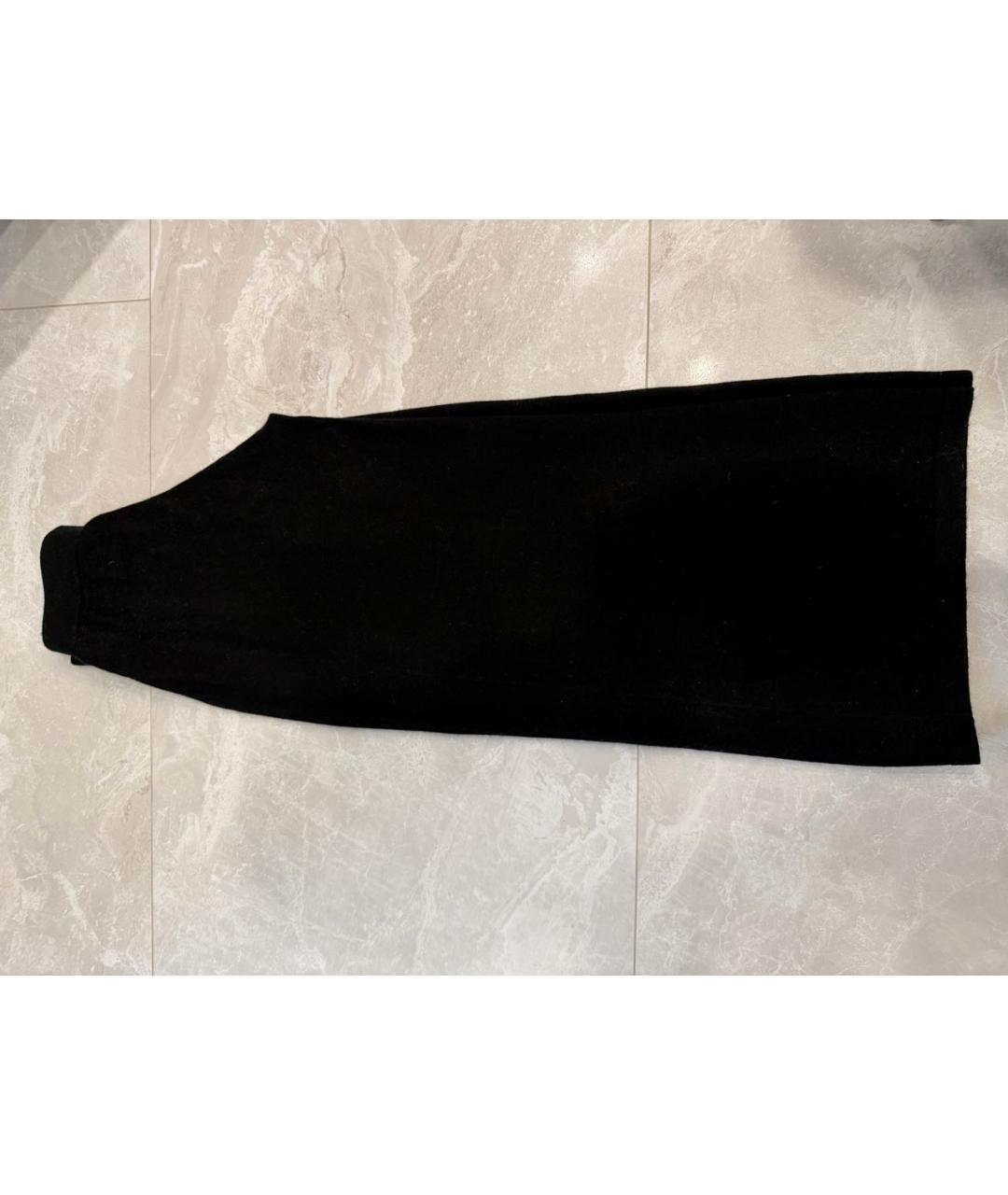 EXTREME CASHMERE Черные кашемировые брюки широкие, фото 4