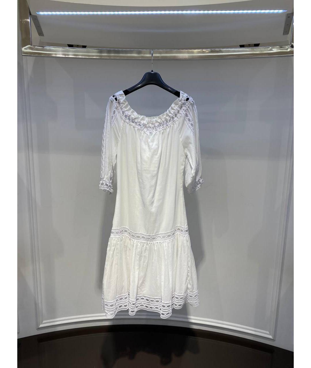 CHARO RUIZ Белое повседневное платье, фото 3