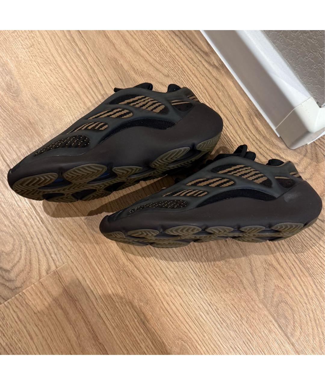 YEEZY Бежевые текстильные кроссовки, фото 6