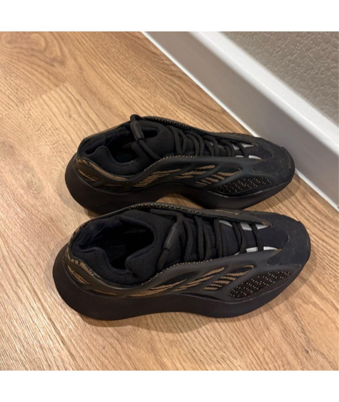 YEEZY Бежевые текстильные кроссовки, фото 4